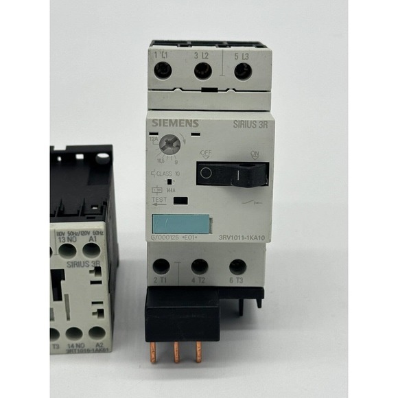 Siemens 3rv1011-1ka10 and Siemens 3rt1016-1ak61 Bundle Circuit‎ Breakers - Picture 2 of 9